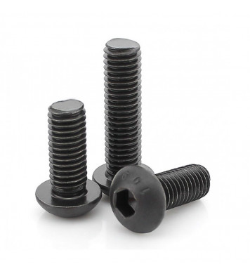 ThunderBolt Set of M3 X 20mm Button Head Cap Black (Allen) Bolt and Nut (12 pcs)