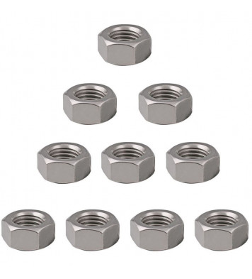 SS M8 Hex Nut (10Pcs) pack