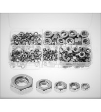 Megapack of M2, M2.5, M3, M4, M5 & M6 size Mild steel Nuts (150Pc set)