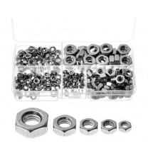 Megapack of M2, M2.5, M3, M4, M5 & M6 size Stainless steel Nuts (150Pc set)