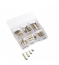 Megapack of M3 size nickel plated brass Female-Female spacer (60Pc set)